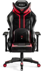 Krzesło dla graczy Diablo X-Ray King Size czarno-czerwony