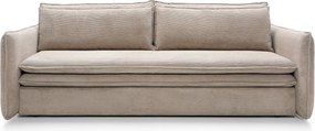 Masseno Sofa SCORZA z funkcją spania i pojemnikiem na pościel - Beżowy - POSO 03