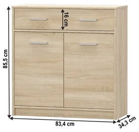 Szafka TEYO 2D1S, dąb sonoma