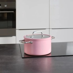 Garnek aluminiowy z pokrywką/z nieprzywierającą powierzchnią odpowiedni na indukcję 5,5 l Meda 3.0 – FABINI