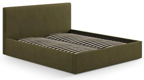 Zielony tapicerowany zagłówek 210,5x100 cm Remo – Micadoni