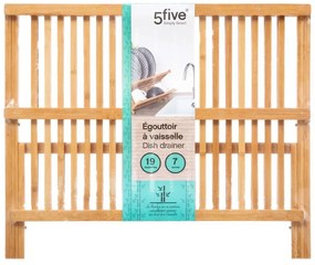 Bambusowa suszarka do naczyń, 2 poziomowa