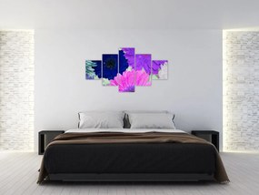 Obraz kolorowych kwiatów (125x70 cm)