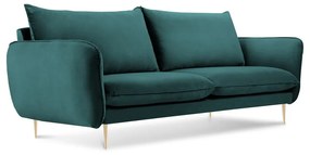 Morska aksamitna sofa Cosmopolitan Design Florence, 160 cm