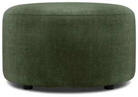 Zielony aksamitny puf Mazzini Sofas Debbie, ø 68 cm