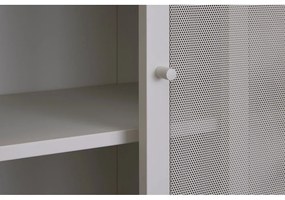 Szara metalowa szafka z drzwiami przesuwnymi 90x180x40 cm Veep – Unique Furniture