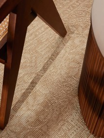 Dywan zewnętrzny dwustronny Duet Ornament beżowo-kremowy 200 cm x 290 cm