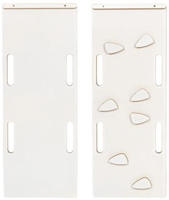 Biała huśtawka z litego drewna sosnowego 39x75x38 cm Montessori – Meowbaby