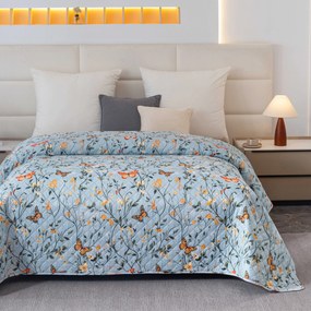 Narzuta na łóżko MONARCH WINGS, jasnoniebieska Rozmiar: 170 x 210 cm