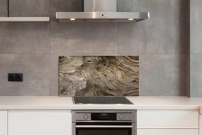 Szklany Panel Wyraziste Sęki Drewniane