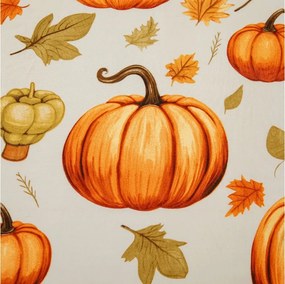 PrzytulneMieszkanie.pl Prześcieradło z mikrofibry AUTUMN PUMPKINS kolorowe 90x200 cm