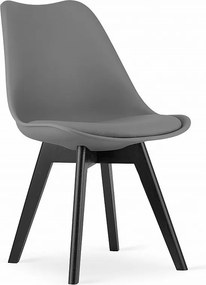 Krzesło MARK - grafit / czarne nogi x 1