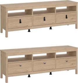 Szafka pod telewizor z szufladami Madrid, jackson hickory