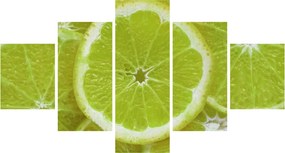 Obraz - pokrojone cytryny (125x70 cm)
