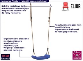 Niebieska huśtawka klasyczna P5-P87