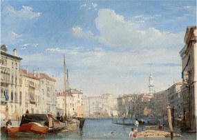 Obraz - Richard Parkes Bonington, The Grand Canal, reprodukcje (70x50 cm)