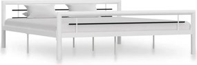 Duże białe metalowe łózko 180x200 cm S6-F95