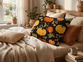 Poszewka na poduszkę z mikrofibry ORANGE PUMPKINS 70x90 cm, kolorowy