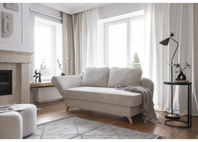 Beżowy sztruksowy szezlong (lewostronny) Chic Charlotte – Miuform