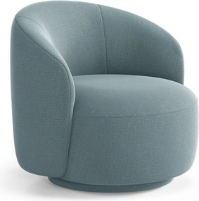 Jasnoniebieski obrotowy fotel Letizia – Micadoni