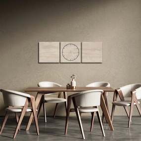 Obraz - Naturalny marmur (z zegarem) (90x30 cm)