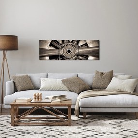 Obraz - Śmigło pneumatyczne (z zegarem) (90x30 cm)