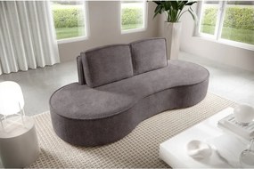 Sofa MOLLY z funkcja spania i pojemnikiem SZARY JEDWAB ABRIAMO 07