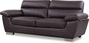 Sofa z odtworzonej skóry i PVC "Dallas" - 210 x 88 x 90 cm - 3-osobowa