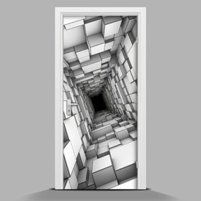 Naklejka na drzwi samoprzylepna Abstrakcjyjna geometria