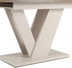 Stół Prostokątny Rozkładany CLARK 120-160 cm Orzech/Kaszmir Nowoczesny
