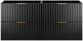 Czarna wisząca łazienkowa szafka 120 cm P5-Z93