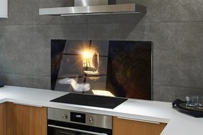 Szklany Panel Jaskinia i Krzyże o Poranku