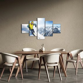 Obraz - Narciarz (125x70 cm)