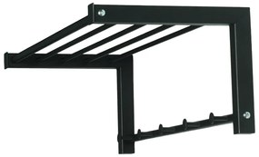 Czarny metalowy wieszak ścienny Bergum – Spinder Design