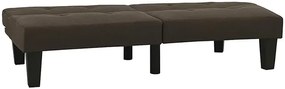 Rozkładana ciemnobrązowa sofa - Iluna 3X