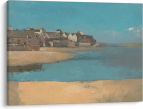 Obraz - Odilon Redon, Village by the Sea in Brittany, reprodukcje (70x50 cm)