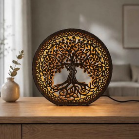 Drewniana lampa LED Drzewo Życia | FEAL