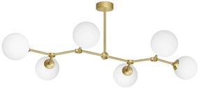Duży złoty żyrandol matowe kule GP-S6T