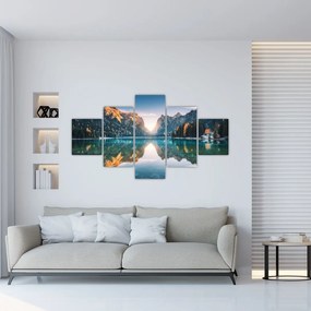 Obraz - Górskie jezioro (125x70 cm)
