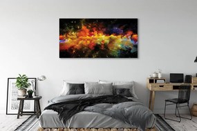 Obraz canvas na ścianę Złociste Wzory Fraktalne