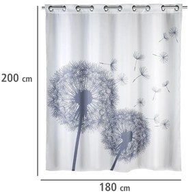 Zasłona prysznicowa Astera Flexi, tekstylna, 180x200 cm, WENKO
