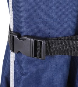 Outsunny Łóżko polowe składane leżanka kempingowa niebieska 190x68x52cm | Aosom PL