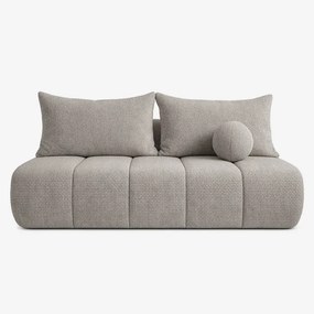 Sofa z Funkcją Spania SARIA Jasnoszara Szenil Nowoczesna