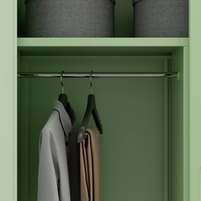 Szafa gospodarcza zamykana DAWID, 900 x 1850 x 450 mm, Fresh Style: pastelowy zielony