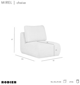 Zielony fotel z materiału bouclé Mirel – Rodier