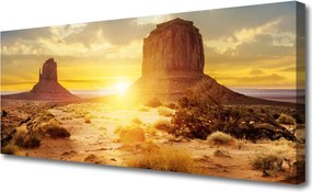 Obraz na płótnie Pustynny Blask Słońca