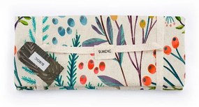 Koc piknikowy Surdic Manta Picnic Flores Vintage z motywem kwiatów, 140 x 170 cm