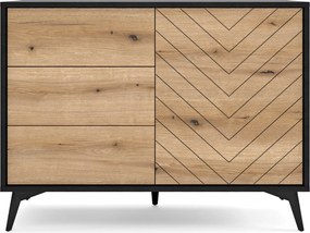 Komoda DIAMANTE 104 cm do Salonu Sypialni Czarny
