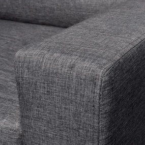 Materiałowa, ciemnoszara 2-osobowa sofa – Clarens