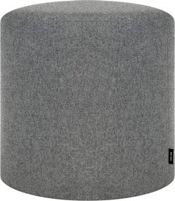 Szary wełniany puf Folk – noo.ma